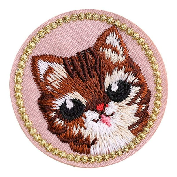 Pack of 5 Embroidery Animal Iron on Patches Dog Cat Rabbit Badge Sticker DIY